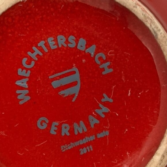 Waechtersbach Germany Red Creamer Pitcher – Dishwasher Safe, 2011 - Picture 6 of 6
